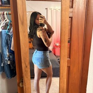 Time and Tru Light Blue Jean Shorts